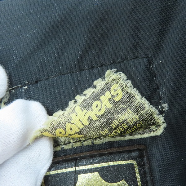実際に弊社で買取させて頂いたLewis Leathers/ルイスレザー GENUINE HIDE 80s ヴィンテージ ライダース/38の画像 6枚目