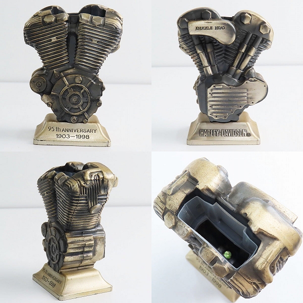 実際に弊社で買取させて頂いたZIPPO/ジッポー Harley-Davidson/ハーレーダビッドソン 95th Anniversary/95周年記念 エンジン型スタンド付き 1997年製の画像 8枚目