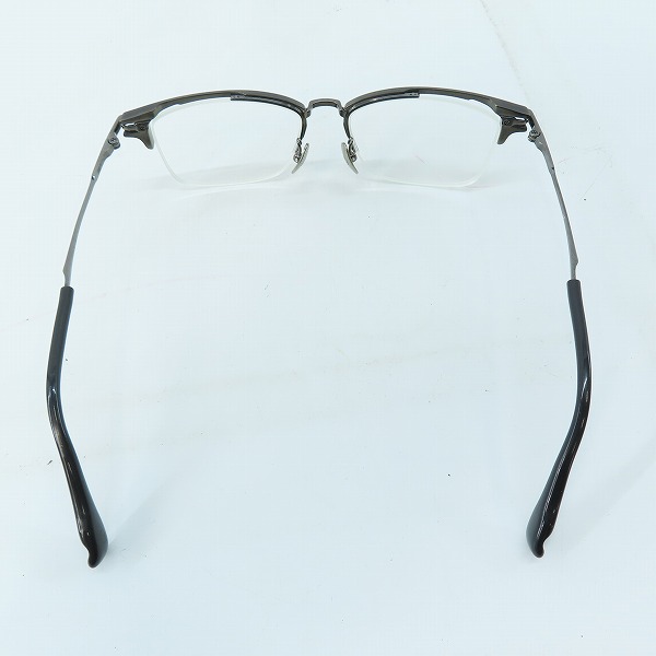 実際に弊社で買取させて頂いた999.9/フォーナインズ ハーフリム アイウエア/メガネフレーム S-350Tの画像 2枚目