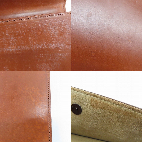 実際に弊社で買取させて頂いたCOCOMEISTER/ココマイスター ビジネスバック ブライドルロイヤルクラッチ 本革の画像 5枚目