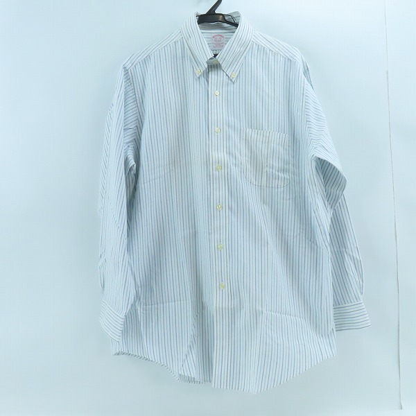 実際に弊社で買取させて頂いたBrooks brothers/ブルックスブラザーズ ストライプ ボタンダウンシャツ/15.5