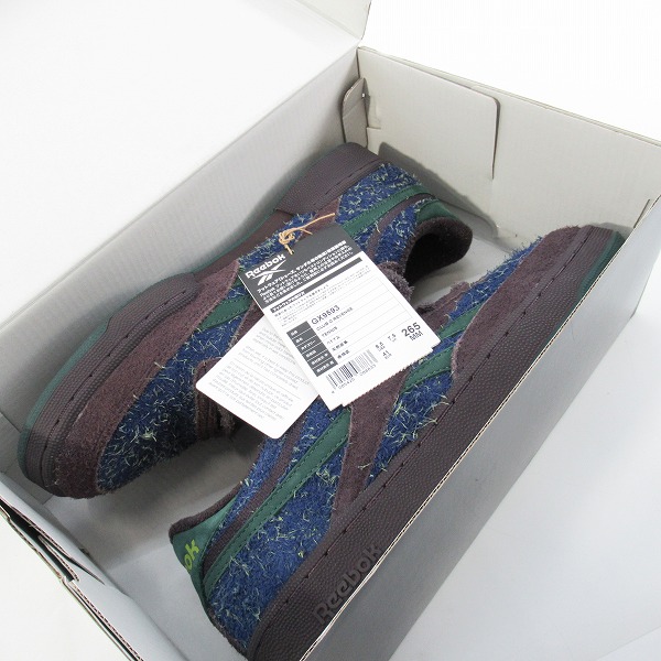 実際に弊社で買取させて頂いたBRAIN DEAD × Reebok/ブレイン デッド × リーボック Club C Revenge "Purple Abyss"/GX9593/26.5の画像 7枚目