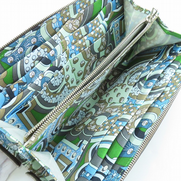 実際に弊社で買取させて頂いたHERMES/エルメス アザップロング シルクイン 長財布 W刻印の画像 3枚目