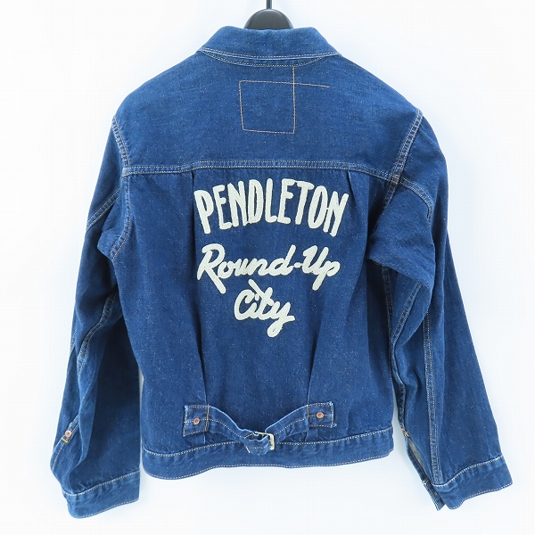 実際に弊社で買取させて頂いたSUGAR CANE/シュガーケーン TOYO 東洋エンタープライズ 1ST デニムジャケット/Gジャン 刺繍 の画像 1枚目