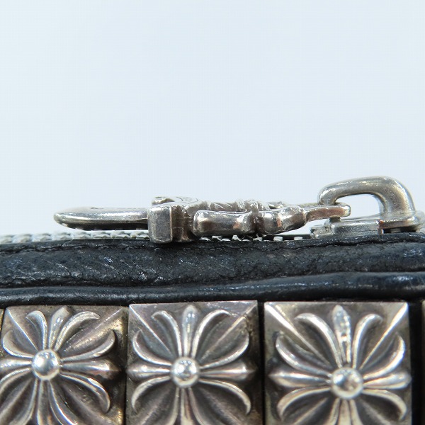 実際に弊社で買取させて頂いたCHROME HEARTS/クロムハーツ フルゼロピラミッドスタッズ REC-F ジップロングウォレットの画像 8枚目