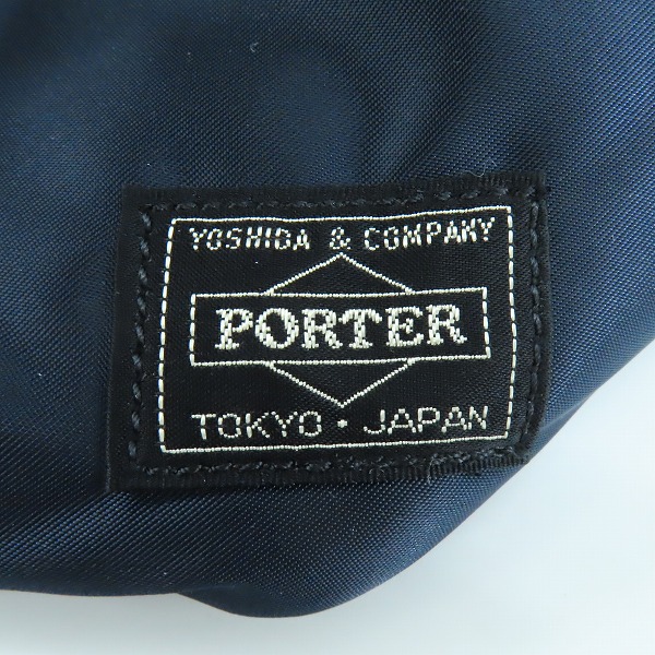 実際に弊社で買取させて頂いた(2)【未使用】PORTER/ポーター TANKER WAIST BAG (L) タンカー ウエストバッグ L アイアンブルー/622-76628の画像 4枚目
