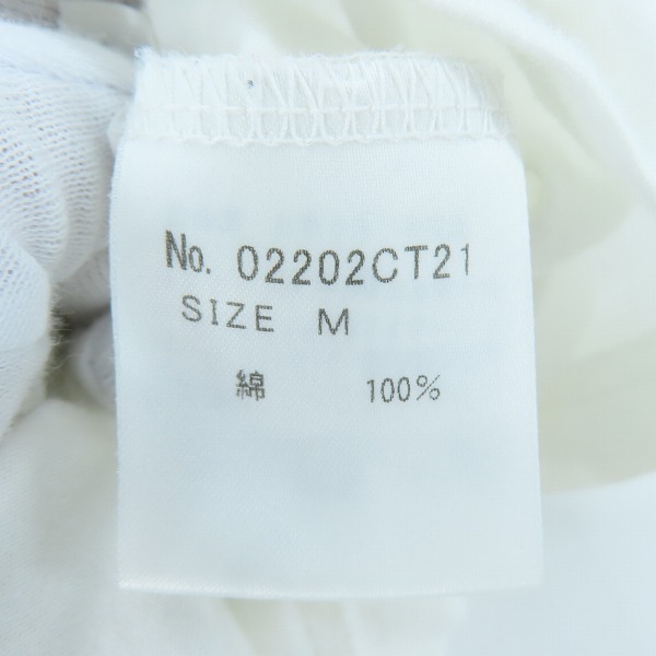 実際に弊社で買取させて頂いたHYSTERIC GLAMOUR×BE@RBRICK/ヒステリックグラマー×ベアブリック GIRLS FACE Tシャツ ホワイト 02202CT21/Mの画像 3枚目