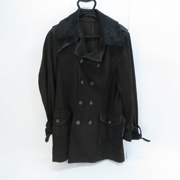 実際に弊社で買取させて頂いたkiminori morishita/キミノリモリシタ 千鳥格子柄 コート 7649304-1/48