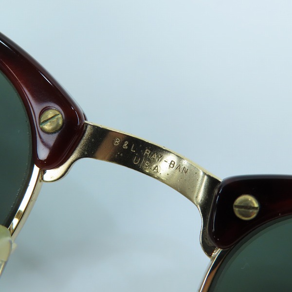 実際に弊社で買取させて頂いたRay-Ban/レイバン BAUSCH&LOMB クラブマスター サングラス/アイウェア W0366の画像 5枚目