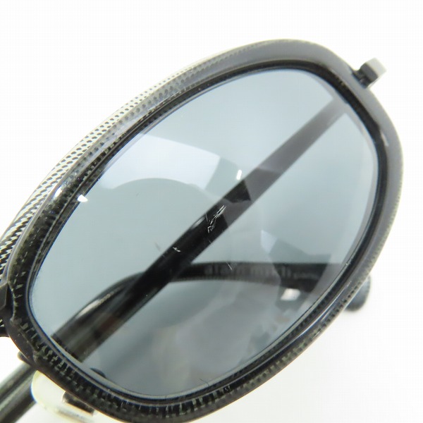 実際に弊社で買取させて頂いたalain mikli/アランミクリ フード付き ブラック サングラス/アイウェア 5018の画像 7枚目