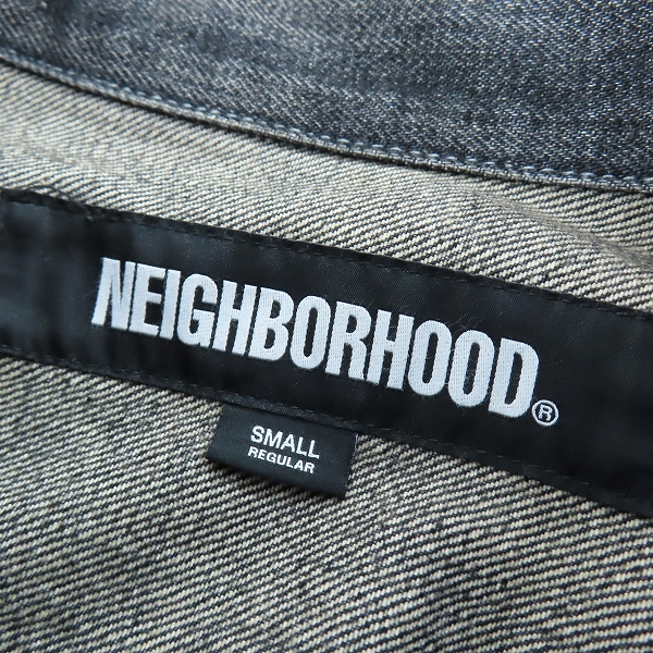 実際に弊社で買取させて頂いたNEIGHBORHOOD/ネイバーフッド WASHED DENIM TYPE-1 JACKET/デニムジャケット 242XBNH-JKM02/Sの画像 2枚目