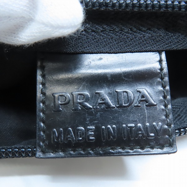 実際に弊社で買取させて頂いたPRADA/プラダ ポーチ ブラックの画像 4枚目