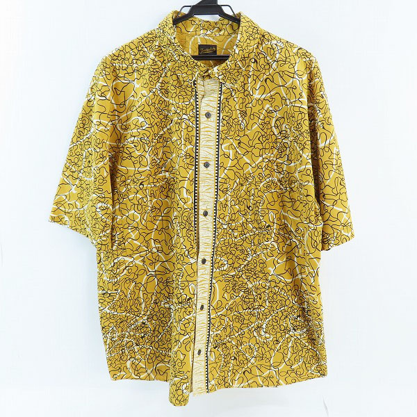 実際に弊社で買取させて頂いたTENDERLOIN/テンダーロイン SHT AS S/S YELLOW アブストラクト 半袖シャツ/M