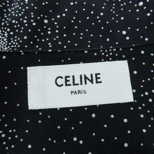 実際に弊社で買取させて頂いた【JPタグ】CELINE/セリーヌ シルク ハワイアンシャツ クレープ ド シーヌ ルーズフィット 2C946932W.38CE/36の画像 2枚目