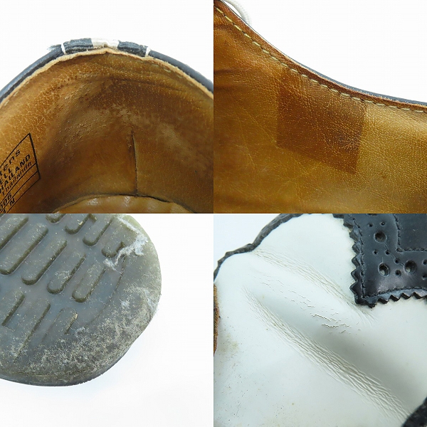 実際に弊社で買取させて頂いたDr.Martens/ドクターマーチン BROGUE SHOE BLACK&WHITE ウィングチップ シューズ/UK7の画像 7枚目