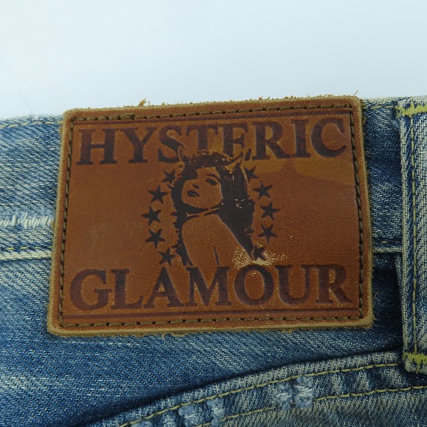 実際に弊社で買取させて頂いたHYSTERIC GLAMOUR/ヒステリックグラマー CR加工セルビッジクラッシュデニムパンツ 0234AP08/29の画像 7枚目