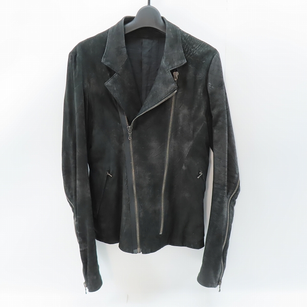 実際に弊社で買取させて頂いたJULIUS/ユリウス ラムレザー ライダースジャケット 457BLM13/1