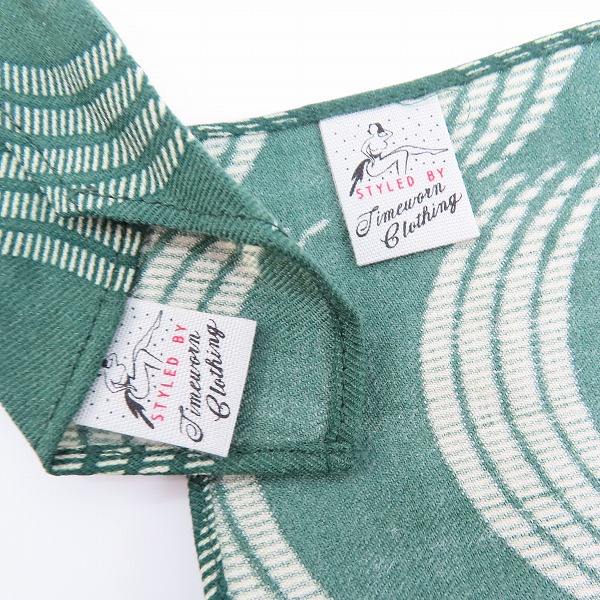 実際に弊社で買取させて頂いたTIMEWORN CLOTHING/タイムウォーンクロージング 総柄 ネクタイ/ポケットチーフ 2点セットの画像 3枚目