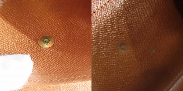 実際に弊社で買取させて頂いたLOUIS VUITTON/ルイ ヴィトン モノグラム ポルトトレゾール エテュイ パピエ 三つ折り財布 M61202の画像 8枚目