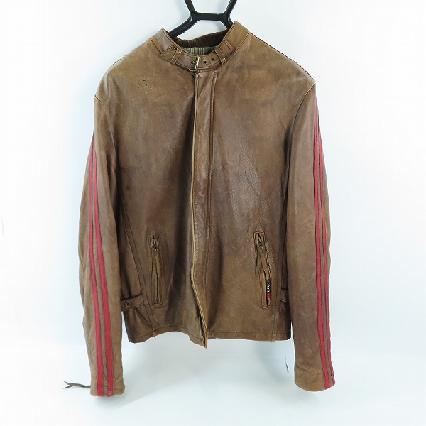 実際に弊社で買取させて頂いたSCHOTT/ショット クラシックレーサー レザーライダースジャケット 3141010/L