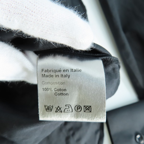 実際に弊社で買取させて頂いたDIOR HOMME/ディオールオム 長袖シャツ ブラック 8E3152440100 /37の画像 4枚目