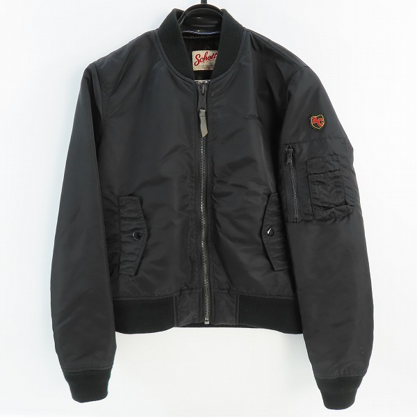 実際に弊社で買取させて頂いたSchott/ショット AMERICAN COLLEGE MA-1/フライトジャケット ブラック 3142046 /M