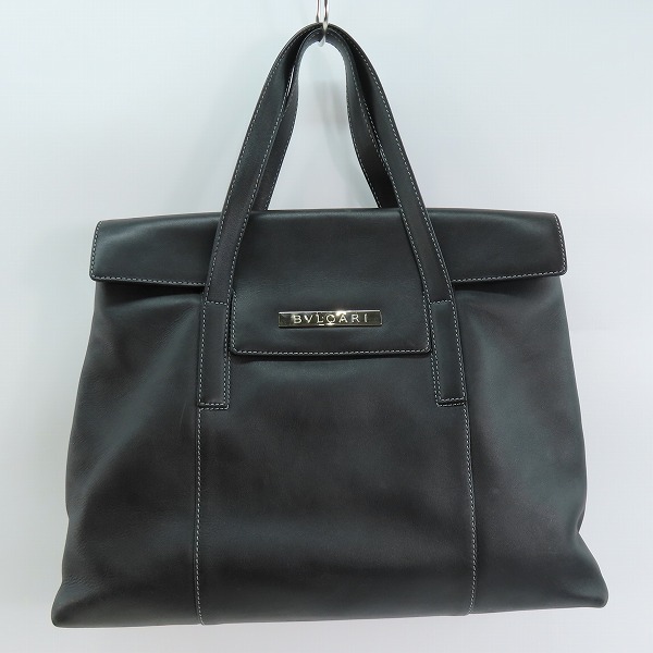 実際に弊社で買取させて頂いたBVLGARI/ブルガリ レザー ハンドバッグ 