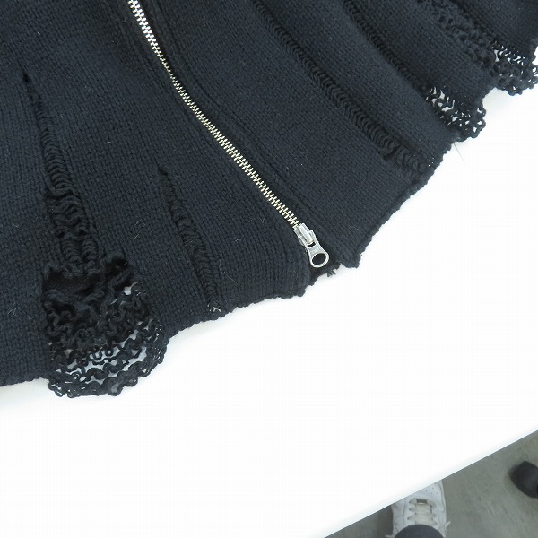 実際に弊社で買取させて頂いたUNDER COVER/アンダーカバー 05AW ARTS&CRAFTS期 変形 ジップアップ ニット 5A213-B6 /2の画像 5枚目