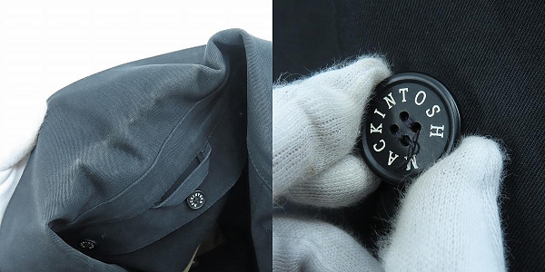 実際に弊社で買取させて頂いたMACKINTOSH/マッキントッシュ DUNOON GTS /ゴム引き ライナー付きステンカラーコート 5875DJ/34の画像 7枚目