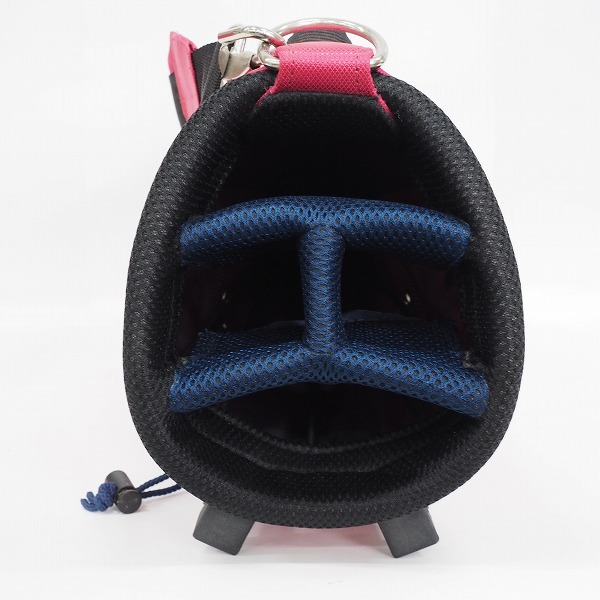 実際に弊社で買取させて頂いたHONMA/ホンマ CB-3316 7インチ 4分割 スタンド式キャディバッグ ピンクの画像 3枚目