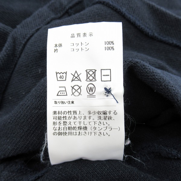 実際に弊社で買取させて頂いたDESCENDANT/ディセンダント クジラロゴ刺繍 半袖ポロシャツ 2の画像 6枚目