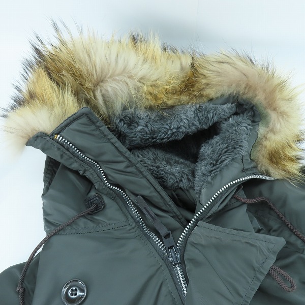 実際に弊社で買取させて頂いたALPHA INDUSTRIES/アルファインダストリーズ N-3B フライトジャケット 1615-573-8335 /Mの画像 5枚目