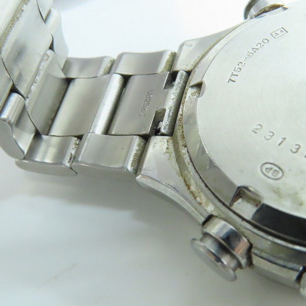 実際に弊社で買取させて頂いたSEIKO/セイコー クロノ スピードマスター ステンレス スチール クオーツ パンダ文字盤 腕時計 7T52-6A20【動作未確認】の画像 6枚目