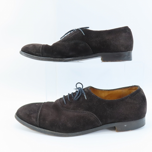 実際に弊社で買取させて頂いたJOHN LOBB/ジョンロブ CITY/シティ スウェードレザーストレートチップシューズ /9Fの画像 3枚目