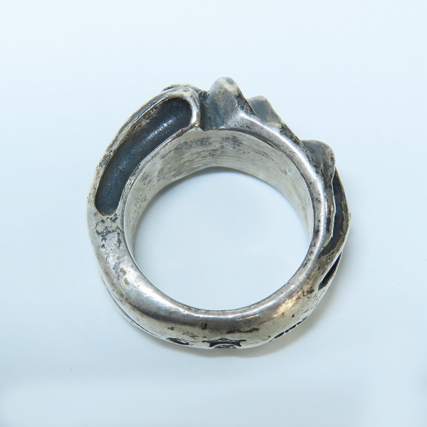 実際に弊社で買取させて頂いた【ギャラ付き】Gabor/ガボール Gaboratory/ガボラトリー GOTHIC SKULL RING/ゴシック スカル リング 19.5号の画像 5枚目