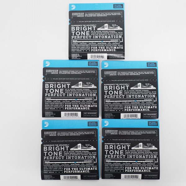 実際に弊社で買取させて頂いた【未開封】D'Addario/ダダリオ Nickel Wound XL EXL145 12-54 HEAVY GAUGE エレキギター弦 5個セットの画像 1枚目