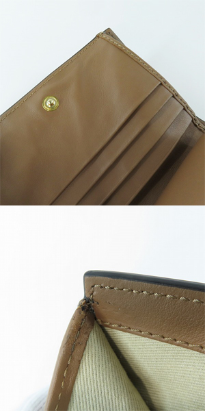 実際に弊社で買取させて頂いたMARNI/マルニ スムースカーフスキン バイフォールド ウォレット 二つ折り財布/PFMOQ14U13LV589の画像 7枚目