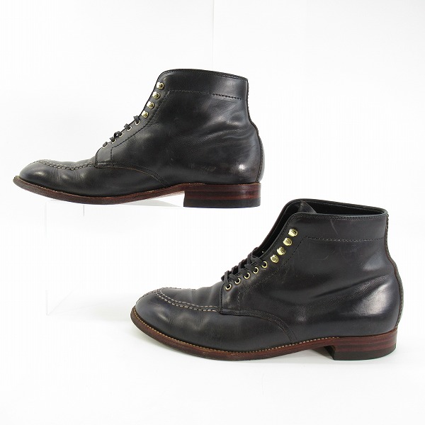 実際に弊社で買取させて頂いたALDEN/オールデン BARNEYS NEW YORK 別注 Modified last TANKER BOOTS/タンカーブーツ N3805H/10Dの画像 3枚目