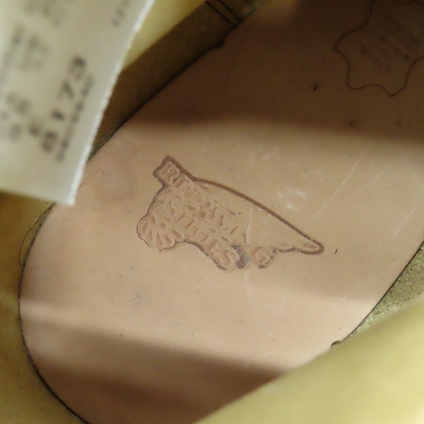 実際に弊社で買取させて頂いたRED WING/レッドウィング 犬タグ アイリッシュセッター モックトゥ 8173/9.5Eの画像 7枚目