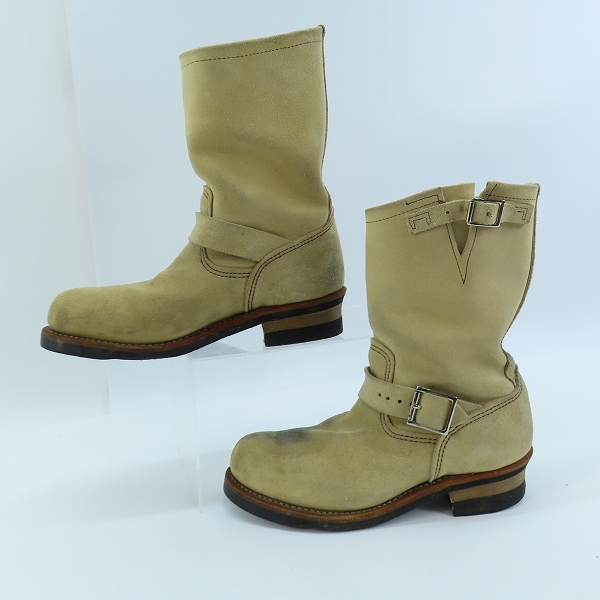 実際に弊社で買取させて頂いたRED WING/レッドウィング ENGINEER BOOTS/エンジニアブーツ スエード 8268/8.5Dの画像 3枚目