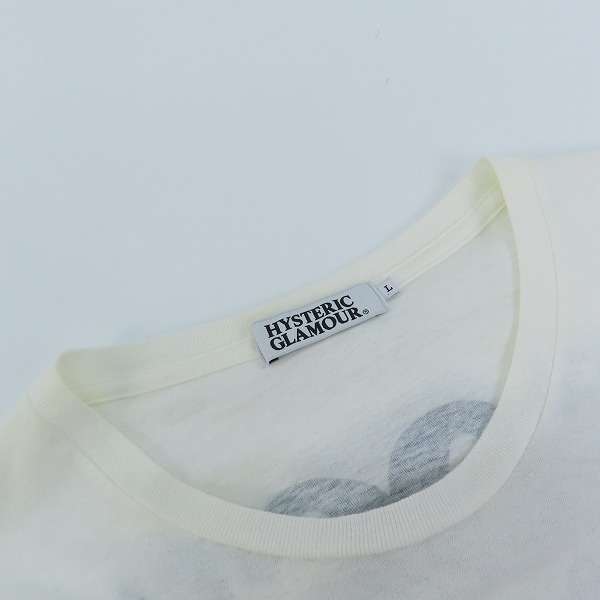実際に弊社で買取させて頂いたHYSTERIC GLAMOUR/ヒステリックグラマー ガール プリント Tシャツ 0212CT10 Lの画像 5枚目