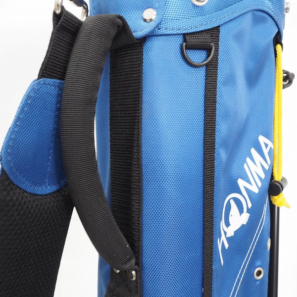 実際に弊社で買取させて頂いたHONMA/ホンマ CB-3316 7インチ 4分割 スタンド式キャディバッグ ブルーの画像 4枚目