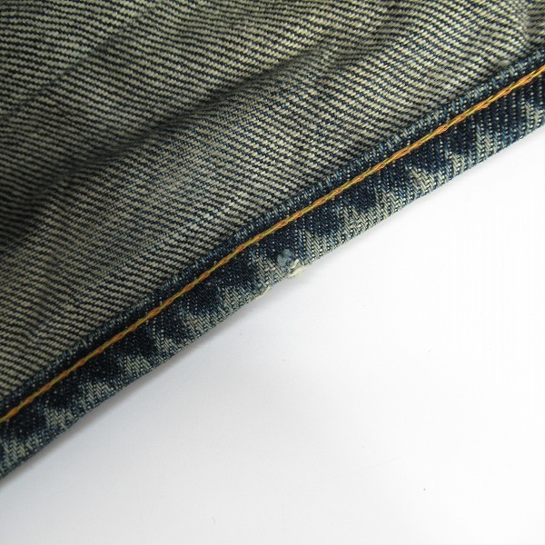 実際に弊社で買取させて頂いたEVISU/エヴィス エビス  Lot.2001 No.2 戎 カモメペイント デニムパンツ/40×35の画像 6枚目