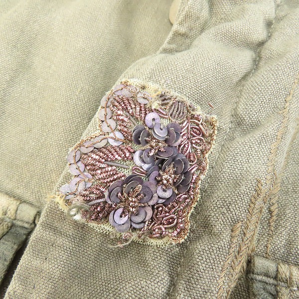 実際に弊社で買取させて頂いたkiminori morishita/キミノリモリシタ リザード装飾 ジャケット 7711302-1/48の画像 7枚目