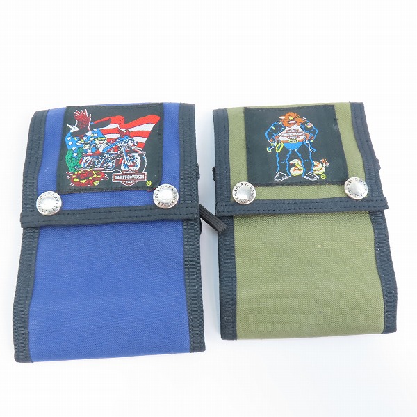 実際に弊社で買取させて頂いたHARLEY-DAVIDSON/ハーレーダビッドソン 三つ折り ポーチ 2点セット