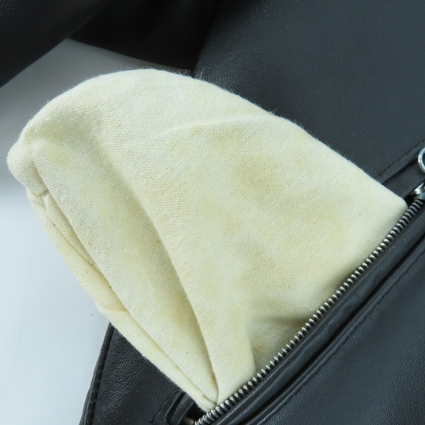 実際に弊社で買取させて頂いたDURO JAC by Schott/ショット レザーダブルライダース/40の画像 8枚目