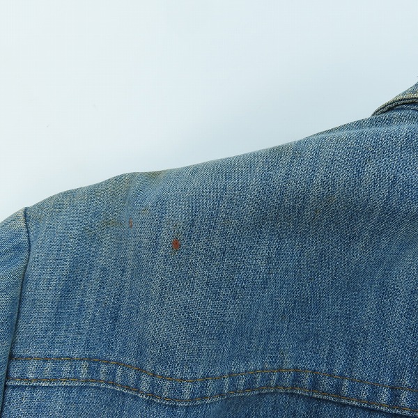 実際に弊社で買取させて頂いたLee/リー タロンジップ ヴィンテージ デニムジャケットの画像 8枚目