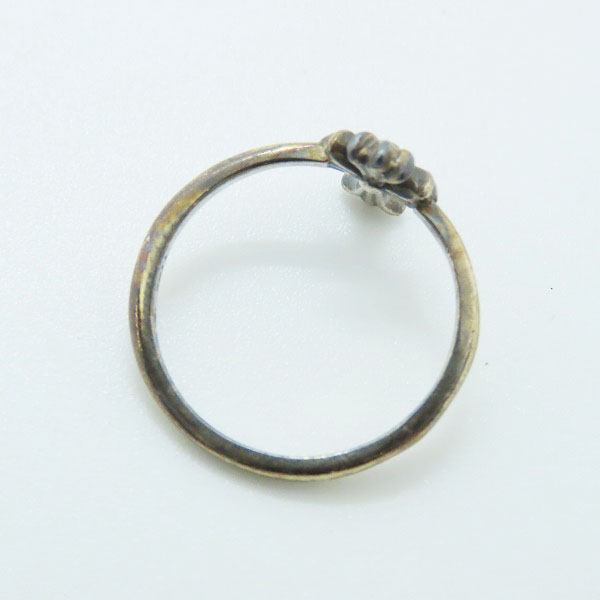 実際に弊社で買取させて頂いたCHROME HEARTS/クロムハーツ バブルガムリング CHクロス/12号の画像 5枚目