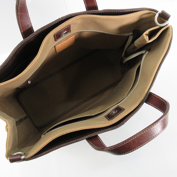 実際に弊社で買取させて頂いたFRANKDANIEL/フランクダニエル レザー ビジネスバッグの画像 4枚目