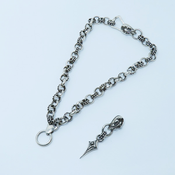 実際に弊社で買取させて頂いたLSD/Loud Style Design/ラウドスタイルデザイン 着脱ペンダントトップ付き ロールチェーンネックレスの画像 8枚目